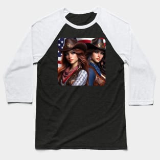 American Cowboys and Cowgirls #12 Baseball T-Shirt